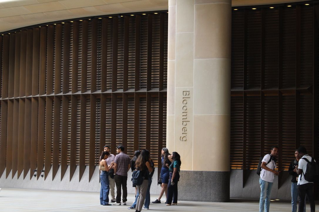 Bloomberg offices, Queen Victoria St, London Credit: Sophia Akram