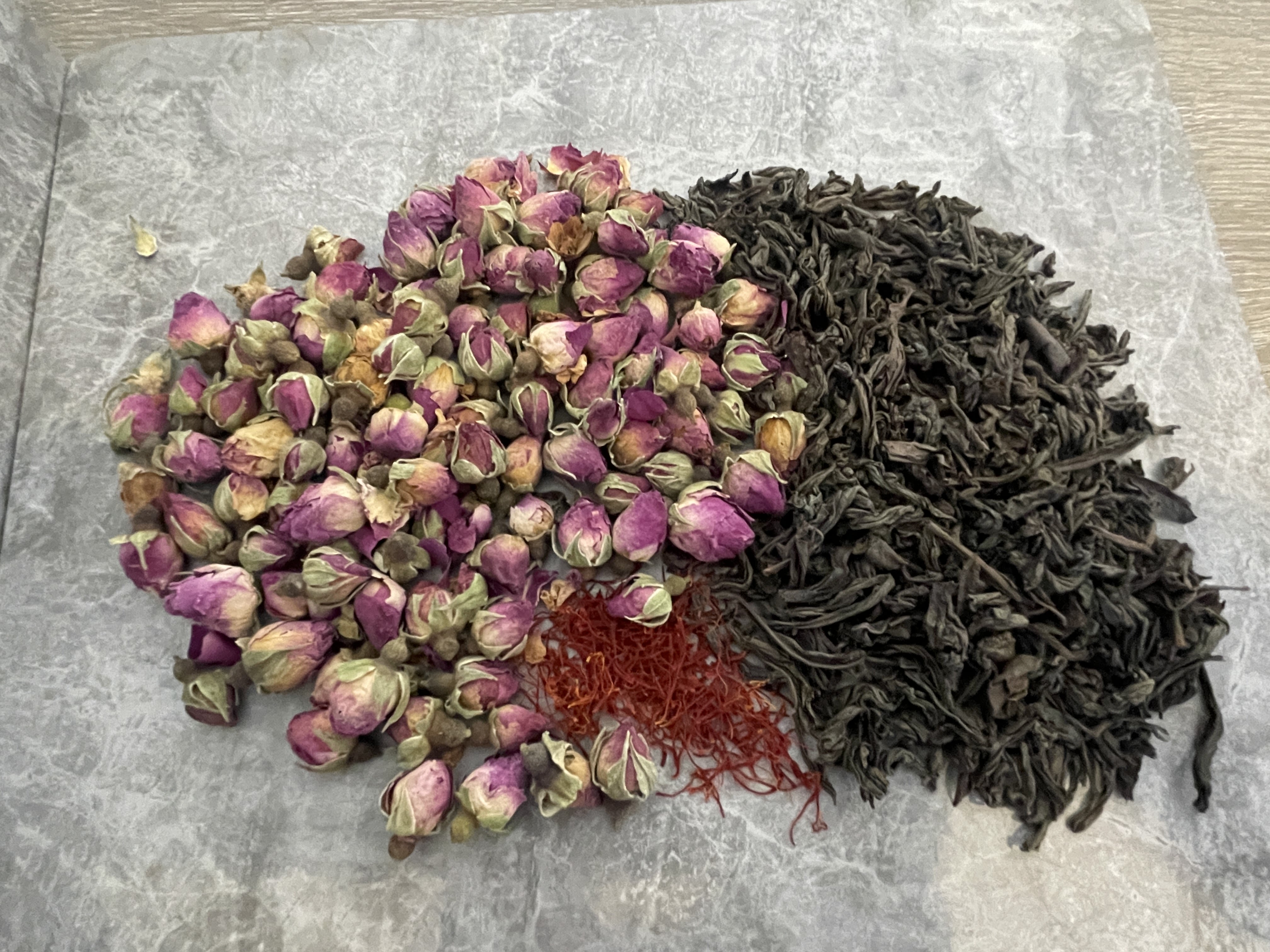 Kesar tea typically features saffron as its main spice with optional others – the Chai Guys chain add rose for a delicate addition