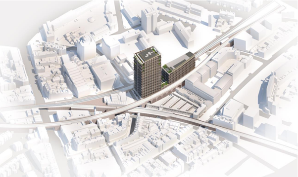 Mock up image of the tower