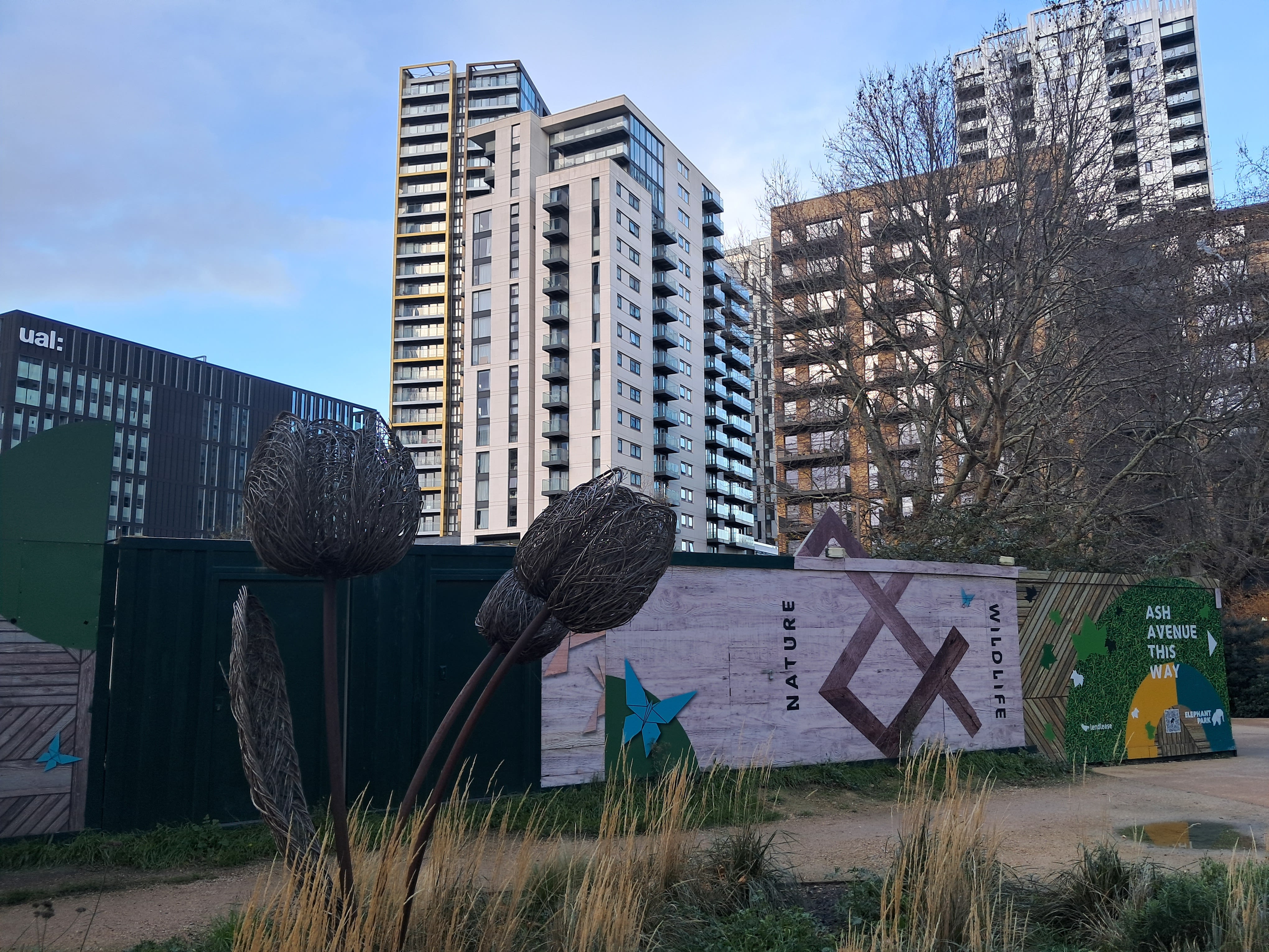 Elephant Park and UAL building 